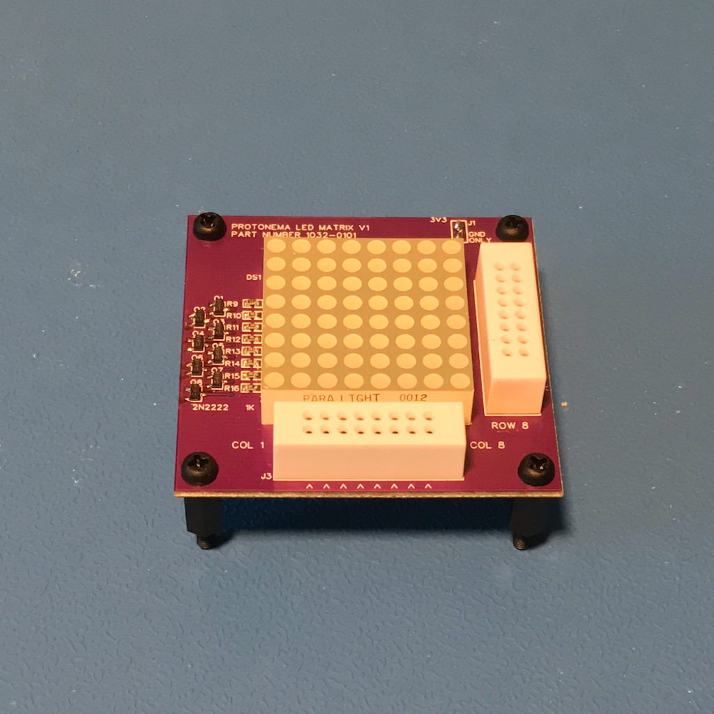 Photo of a 1032A LED matrix stamp